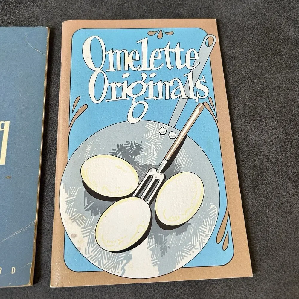 Vintage Cookbooks Cold Cooking Omelette Originals 1940s Set Of Two